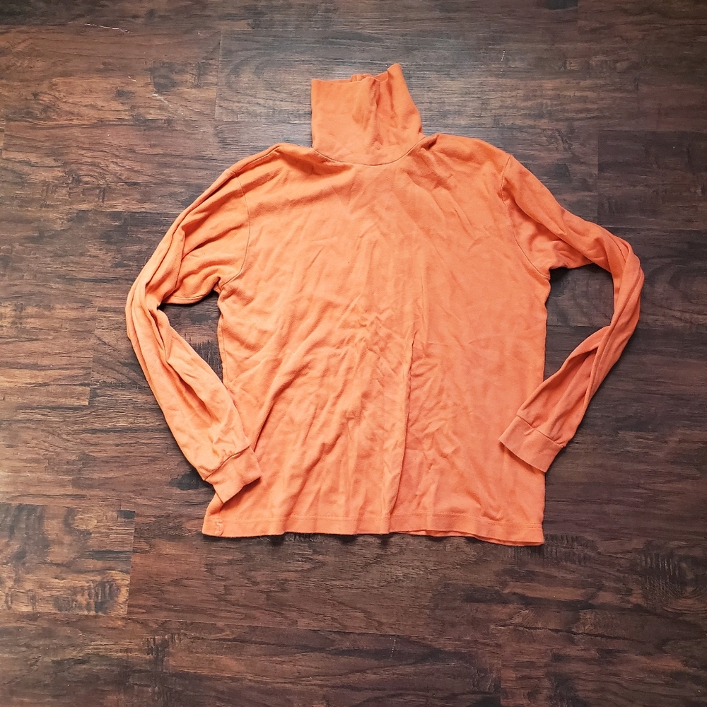 Orange Turtleneck